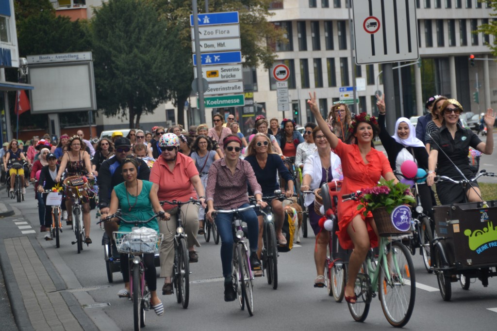 A special day on the bike for the women 